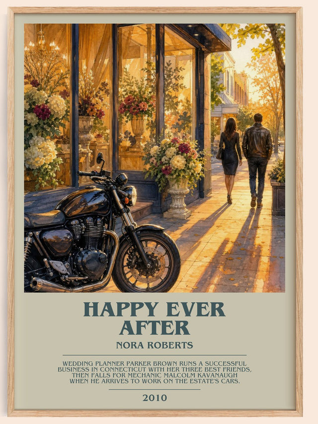 Happy Ever After Bookish Wall Art by Nora Roberts