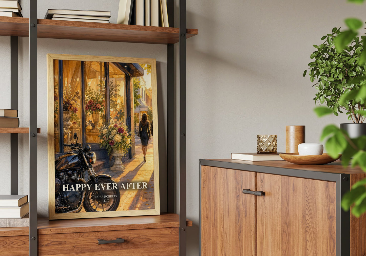 Happy Ever After book watercolour illustration paper finish options – matte satin gloss