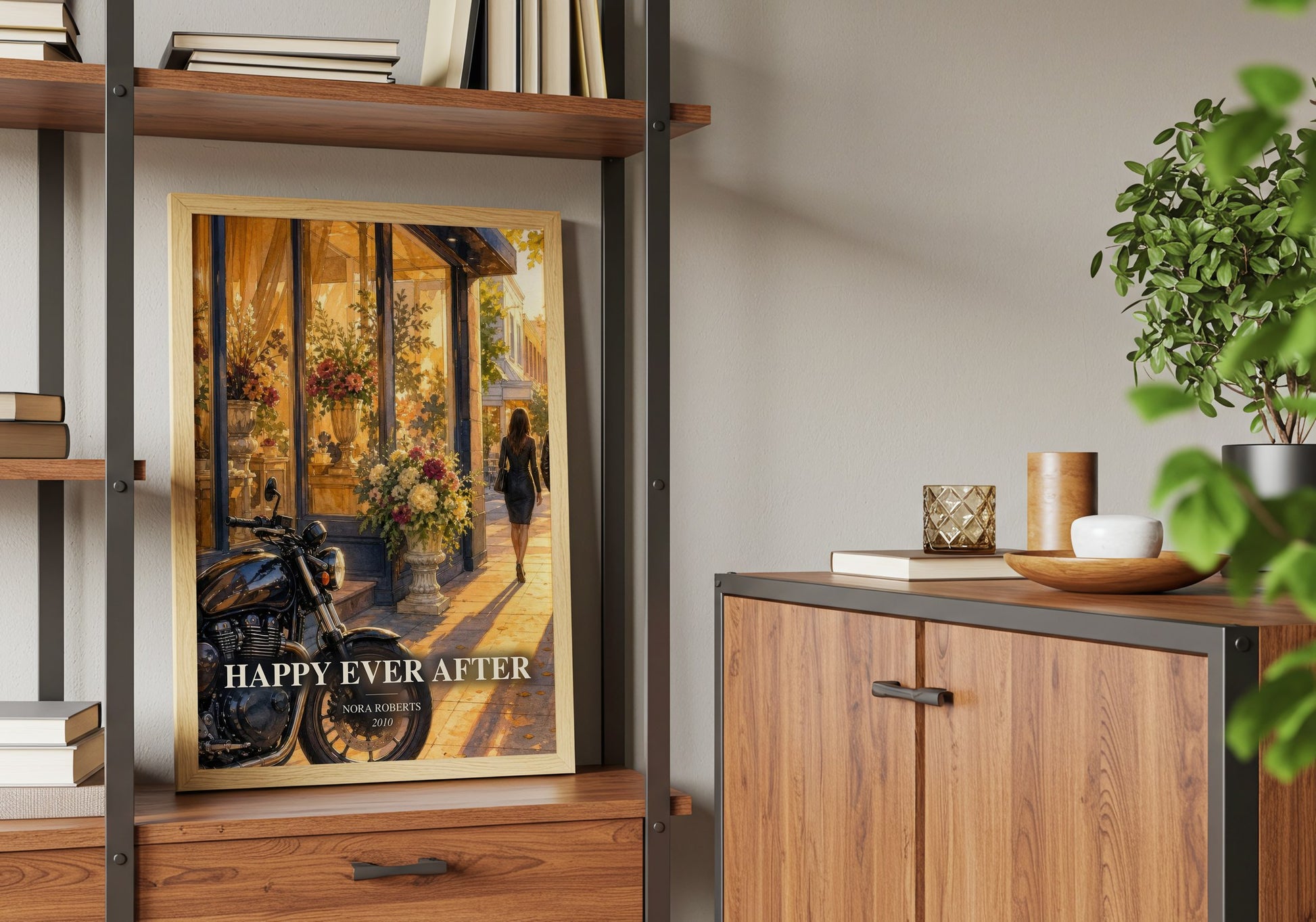 Happy Ever After book watercolour illustration paper finish options – matte satin gloss
