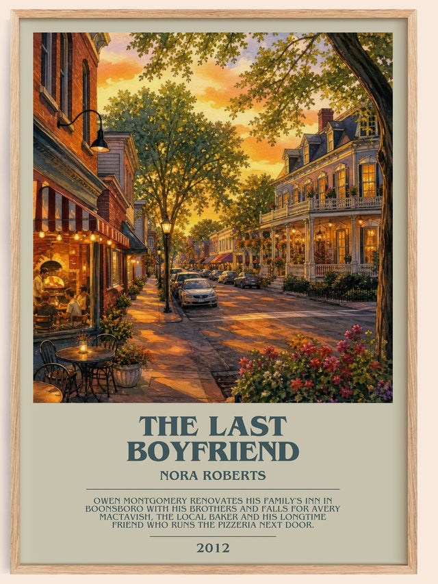 The Last Boyfriend Bookish Wall Art by Nora Roberts