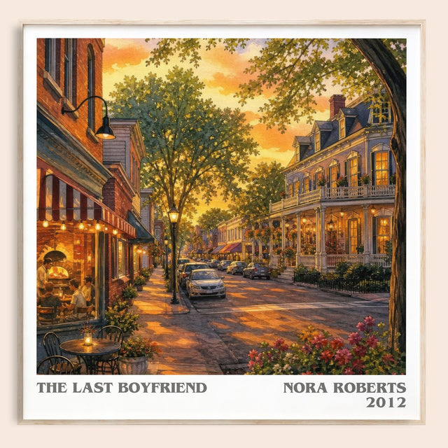 The Last Boyfriend Literary Art Print by Nora Roberts