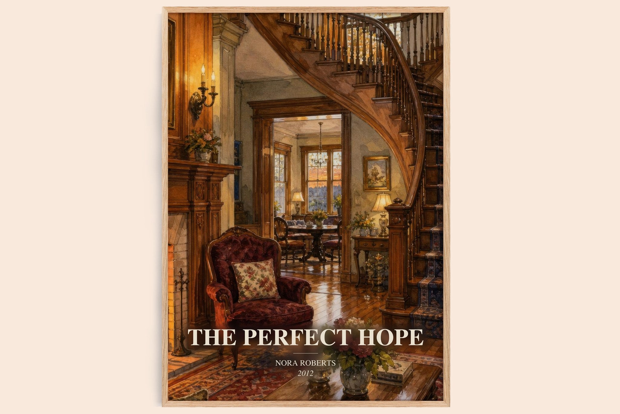 The Perfect Hope Book Watercolour Illustration by Nora Roberts