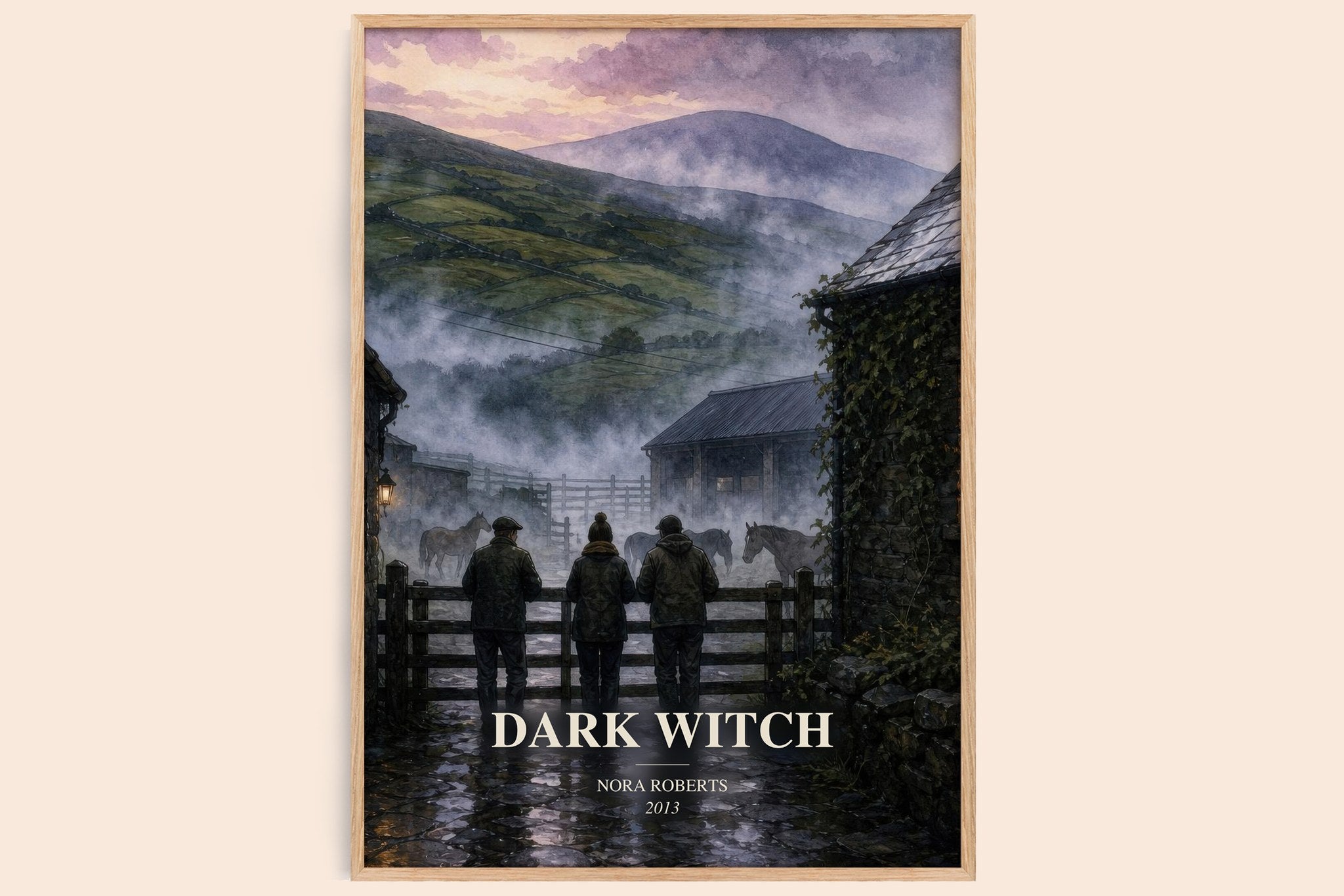 Dark Witch Book Watercolour Illustration by Nora Roberts