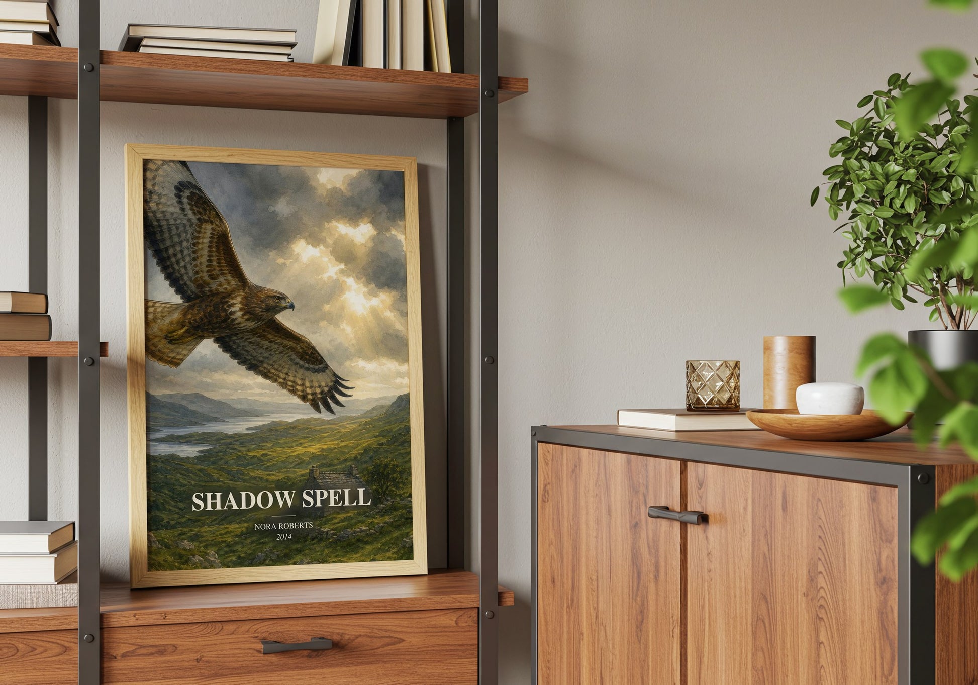 Shadow Spell book watercolour illustration paper finish options – matte satin gloss