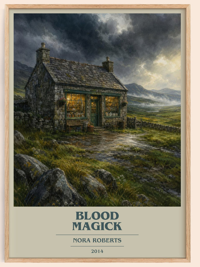 Blood Magick Book Cover Poster by Nora Roberts