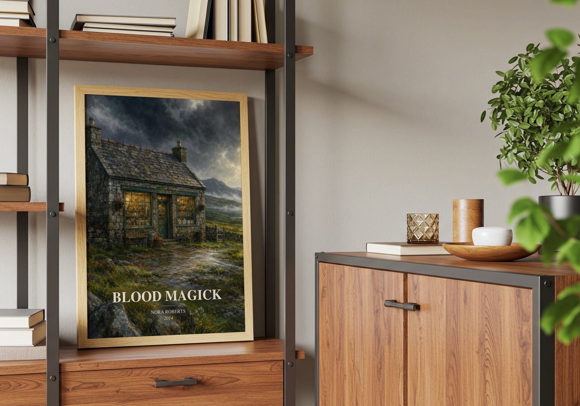 Blood Magick book watercolour illustration paper finish options – matte satin gloss