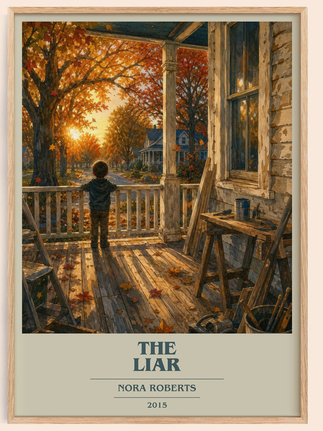 The Liar Book Cover Poster by Nora Roberts