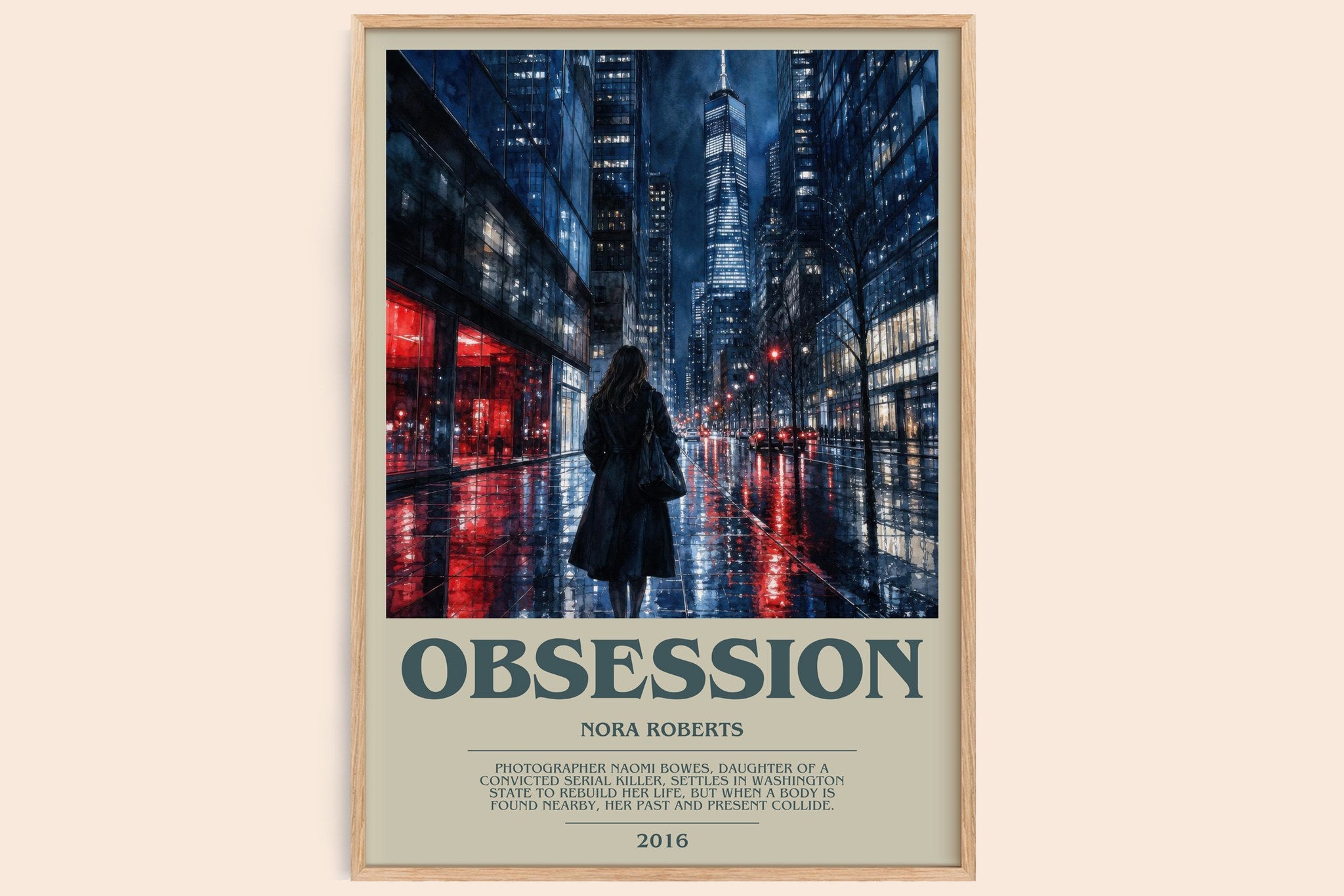 Obsession Bookish Wall Art by Nora Roberts