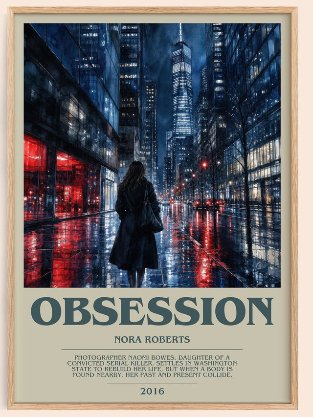 Obsession Bookish Wall Art by Nora Roberts