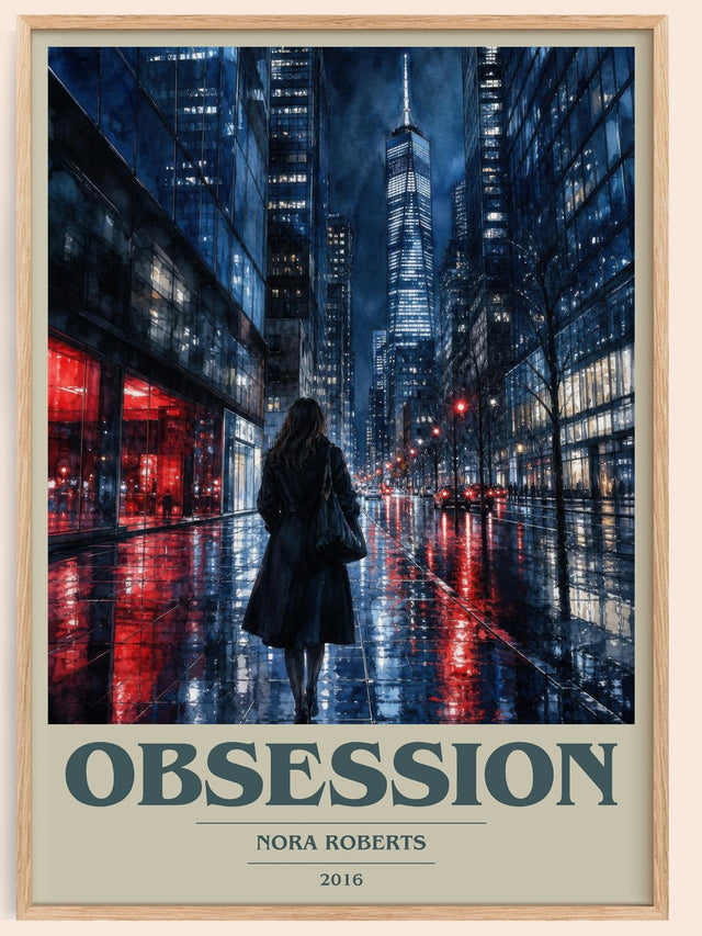 Obsession Book Cover Poster by Nora Roberts