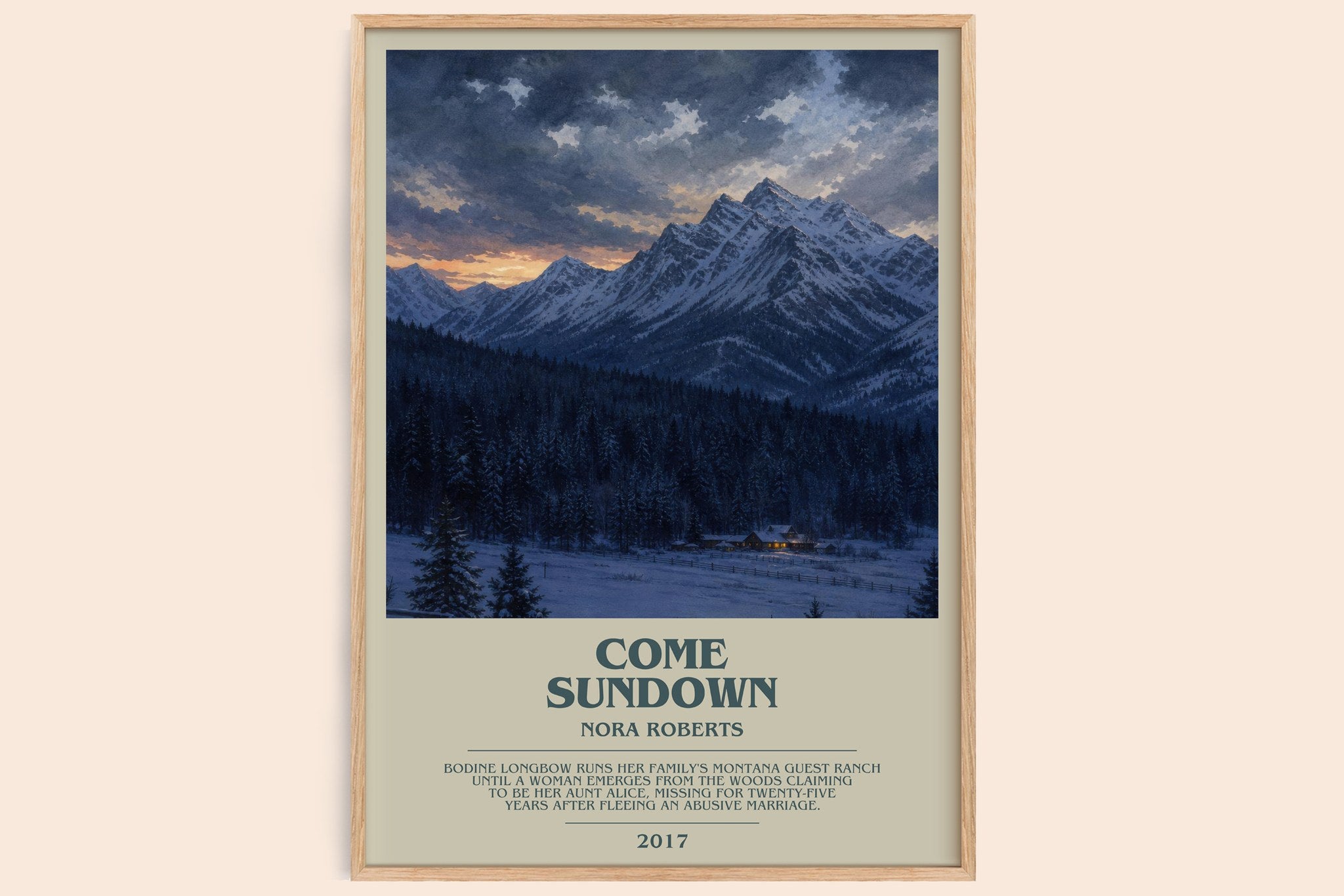 Come Sundown Bookish Wall Art by Nora Roberts