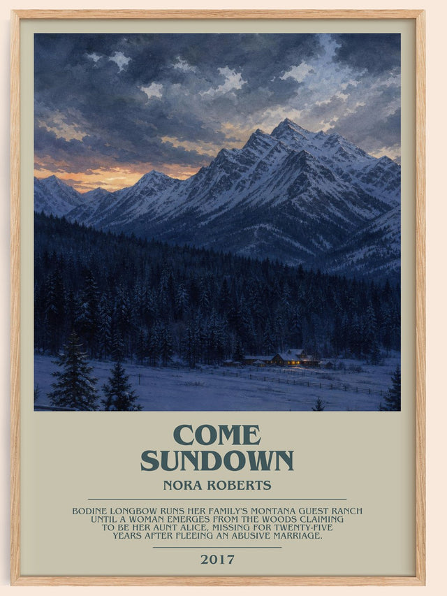 Come Sundown Bookish Wall Art by Nora Roberts