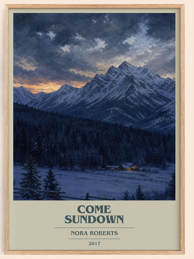 Come Sundown Book Cover Poster by Nora Roberts
