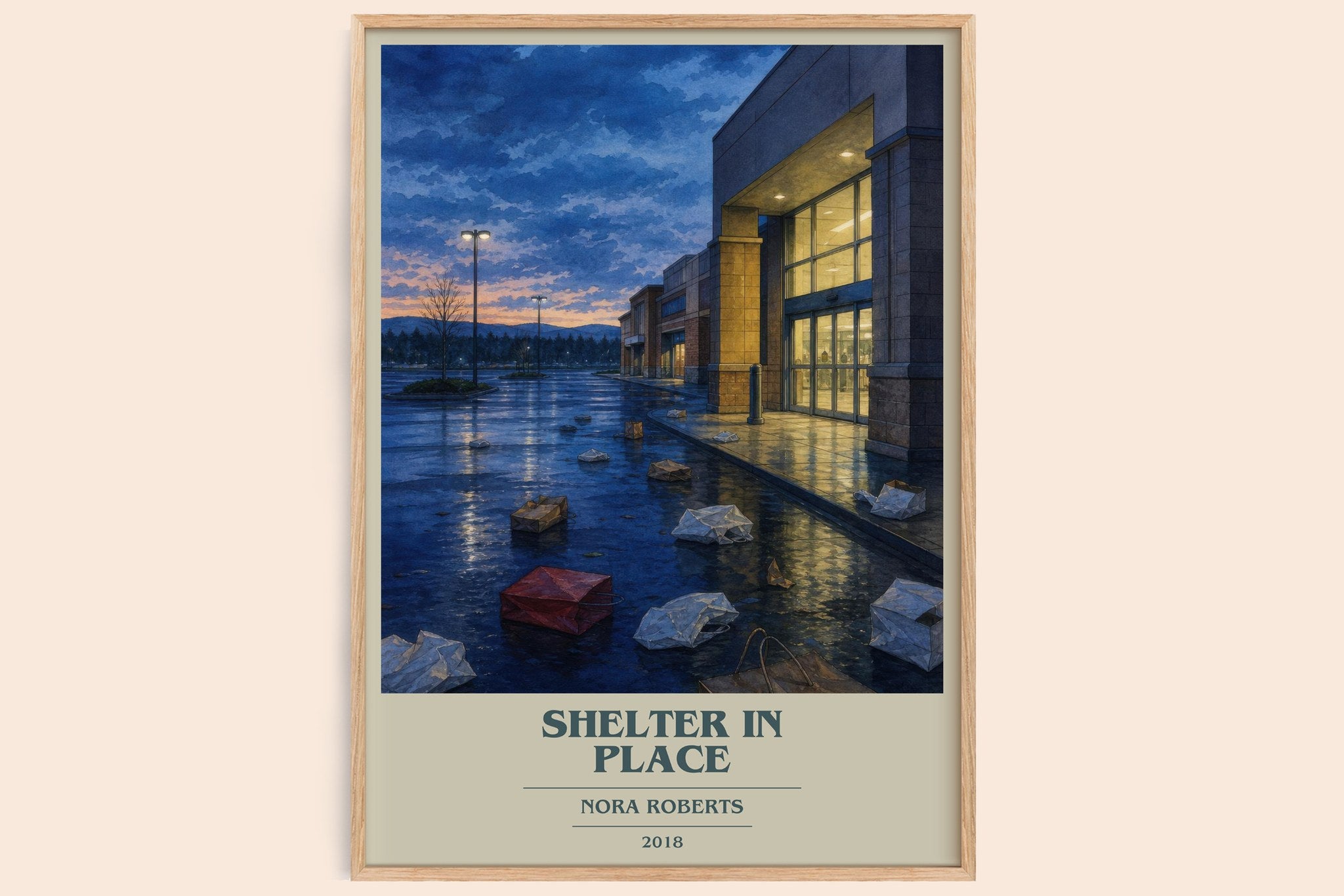 Shelter In Place Book Cover Poster by Nora Roberts