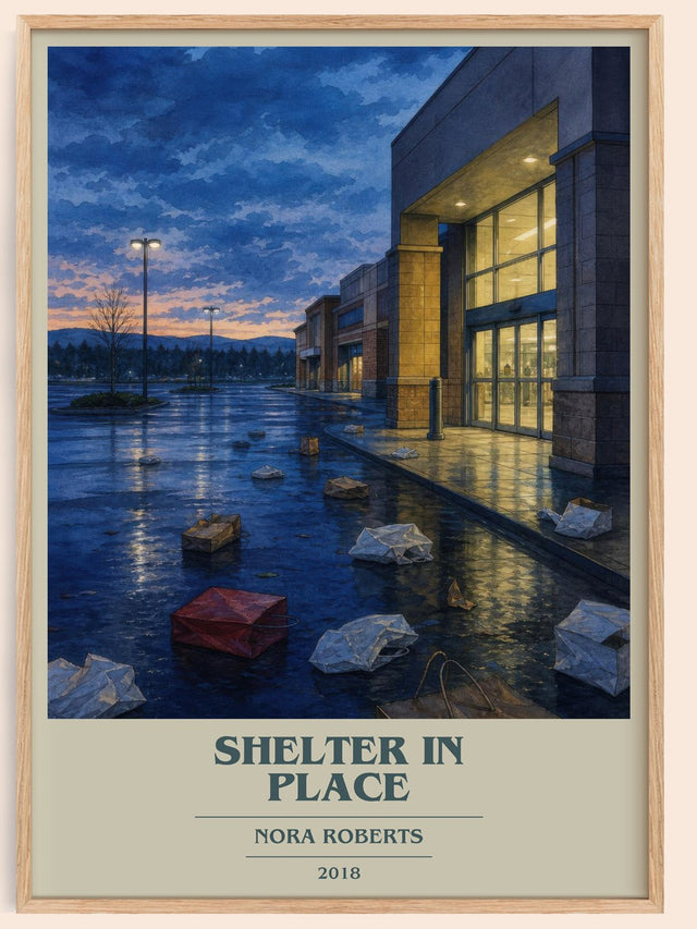 Shelter In Place Book Cover Poster by Nora Roberts