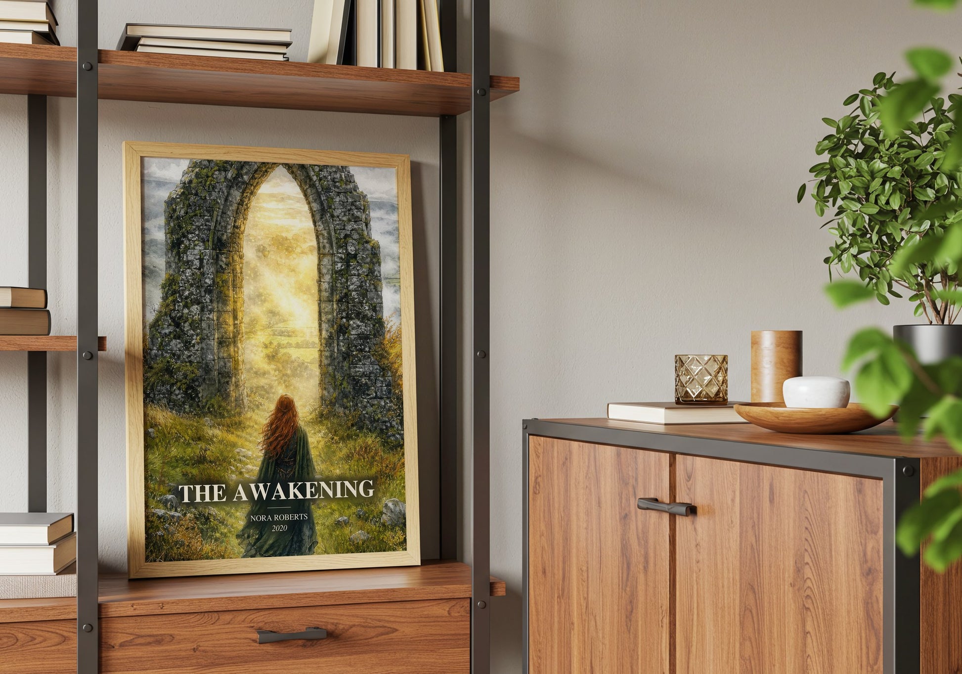 The Awakening book watercolour illustration paper finish options – matte satin gloss