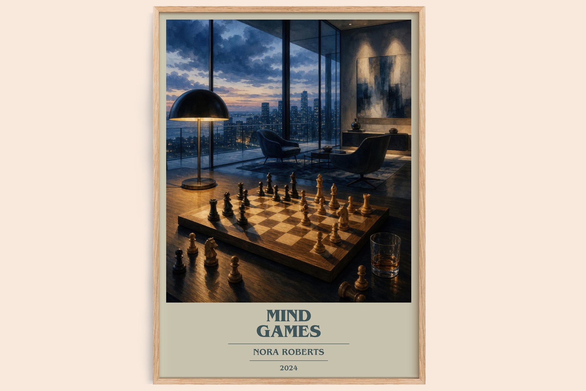 Mind Games Book Cover Poster by Nora Roberts