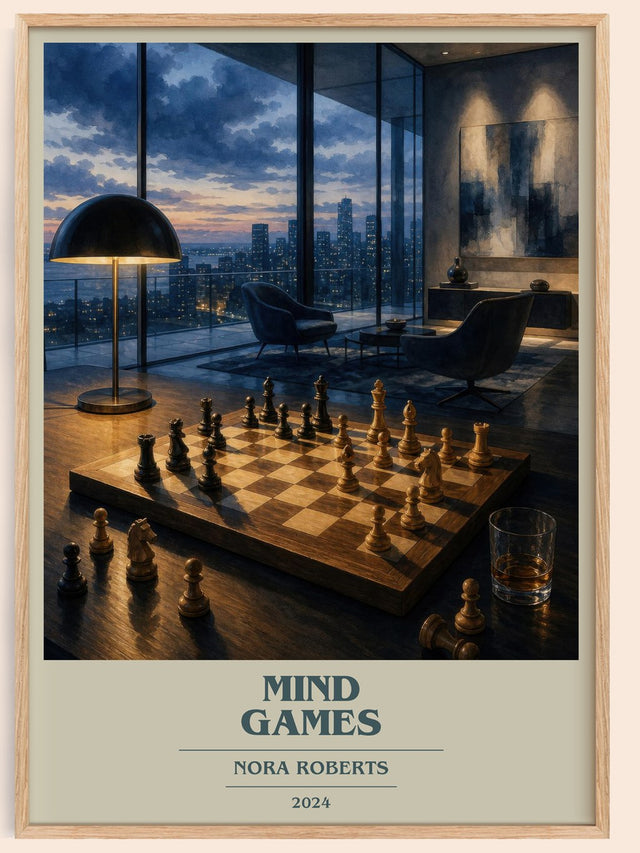 Mind Games Book Cover Poster by Nora Roberts