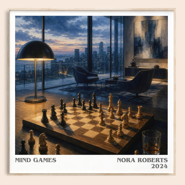 Mind Games Literary Art Print by Nora Roberts