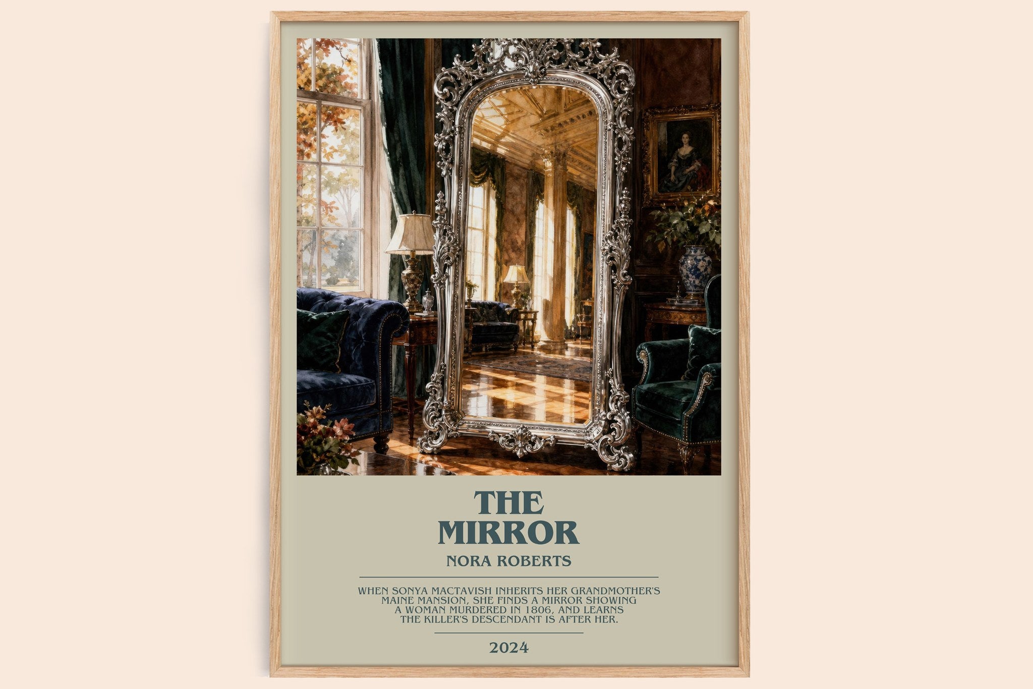 The Mirror Bookish Wall Art by Nora Roberts
