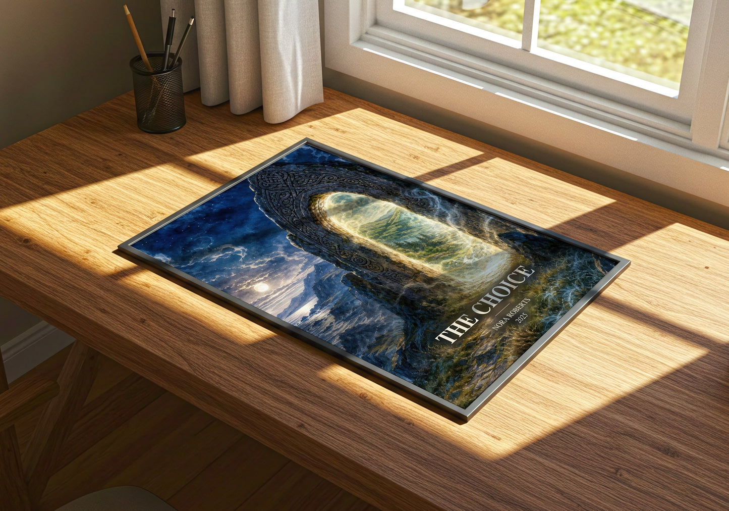The Choice watercolour book poster framed on wall – romance wall art