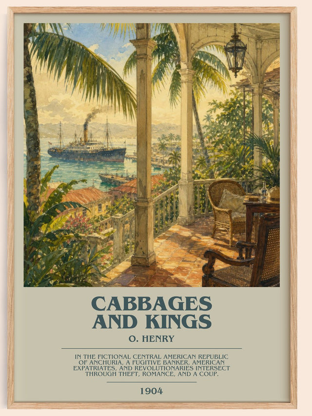 Cabbages And Kings Bookish Wall Art by O. Henry