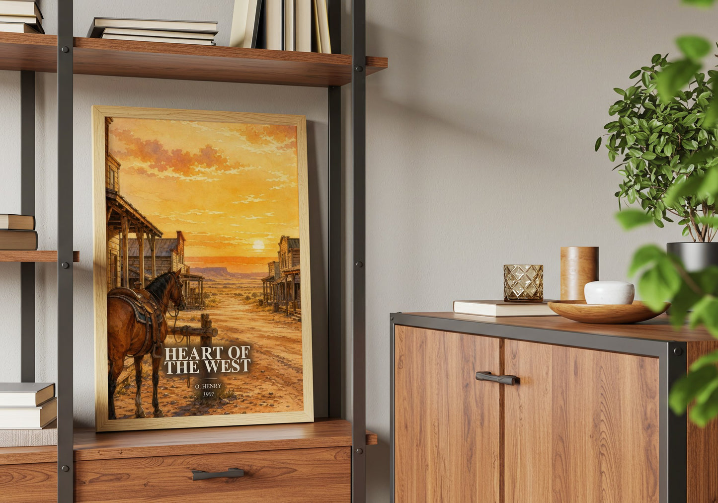 Heart Of The West book watercolour illustration paper finish options – matte satin gloss
