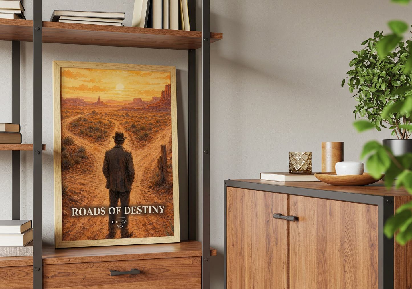 Roads Of Destiny book watercolour illustration paper finish options – matte satin gloss