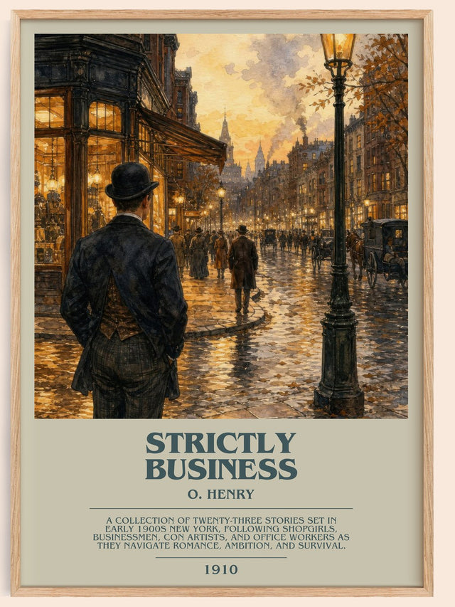 Strictly Business Bookish Wall Art by O. Henry
