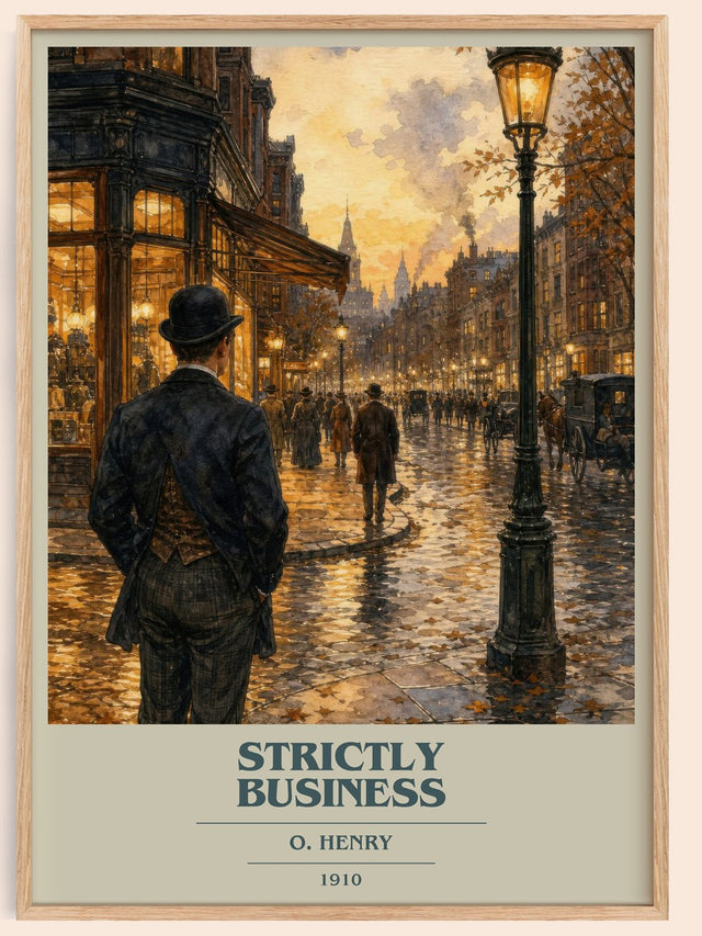 Strictly Business Book Cover Poster by O. Henry