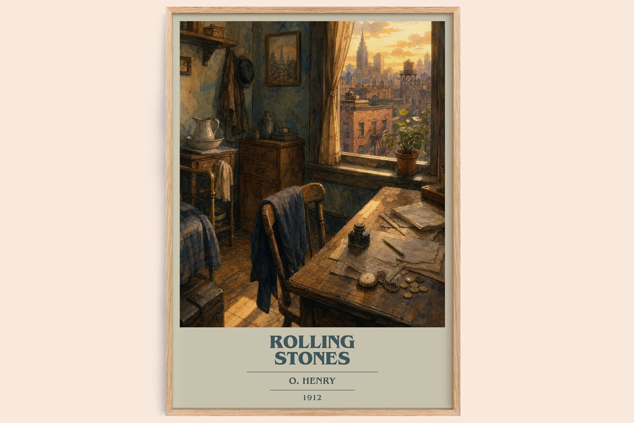 Rolling Stones Book Cover Poster by O. Henry