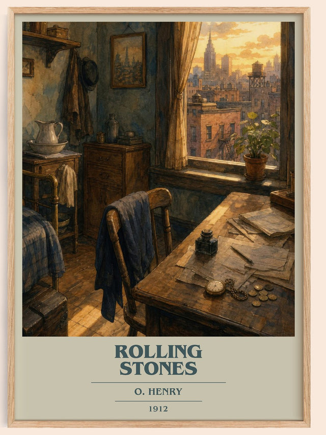 Rolling Stones Book Cover Poster by O. Henry