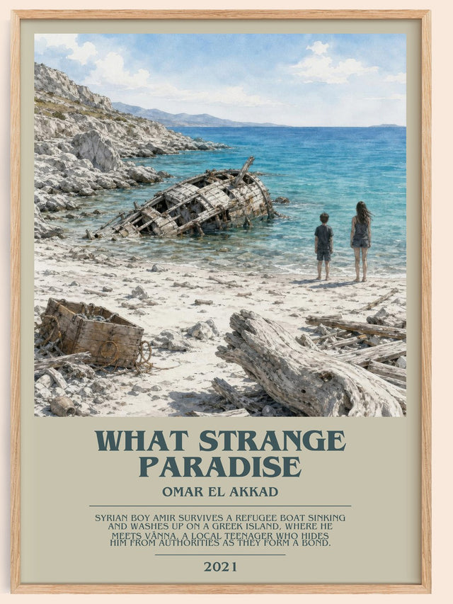 What Strange Paradise Bookish Wall Art by Omar El Akkad