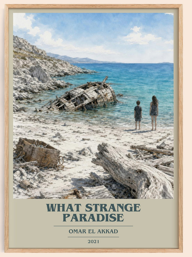 What Strange Paradise Book Cover Poster by Omar El Akkad