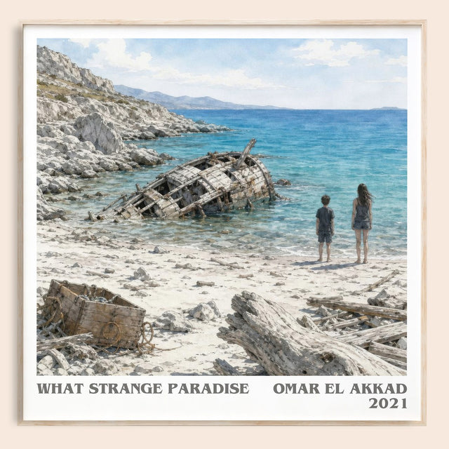 What Strange Paradise Literary Art Print by Omar El Akkad