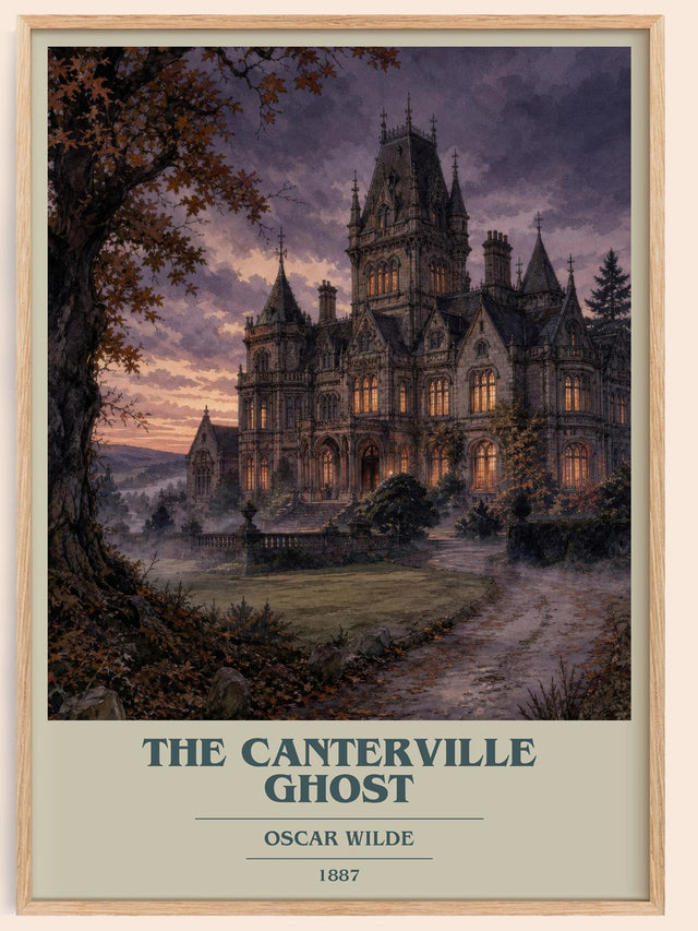 The Canterville Ghost Book Cover Poster by Oscar Wilde