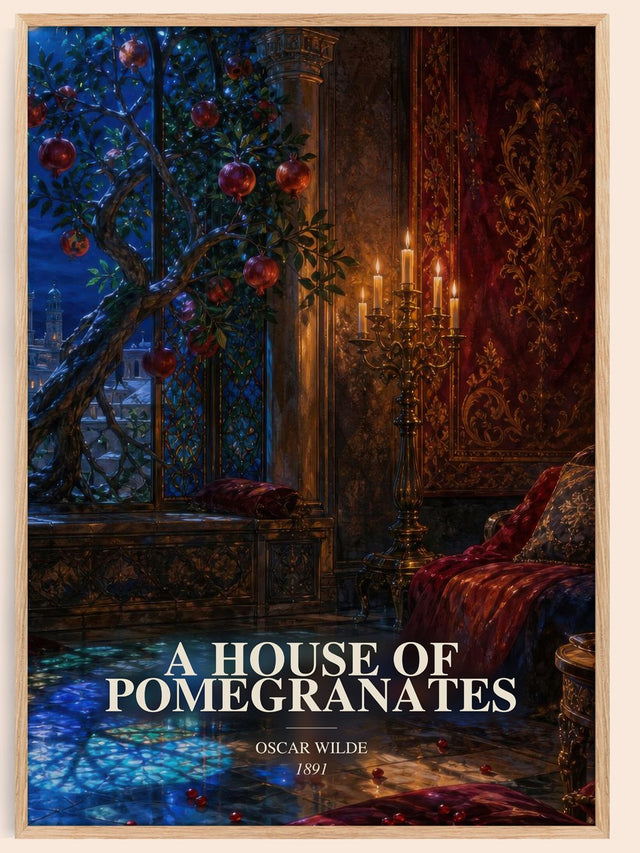 A House Of Pomegranates Book Watercolour Illustration by Oscar Wilde
