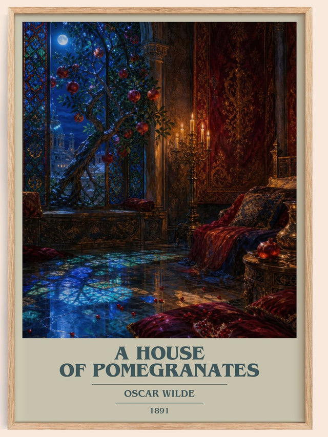 A House Of Pomegranates Book Cover Poster by Oscar Wilde