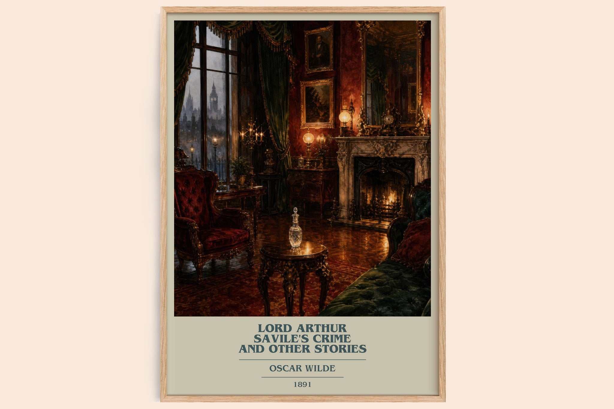 Lord Arthur Savile's Crime And Other Stories Book Cover Poster by Oscar Wilde