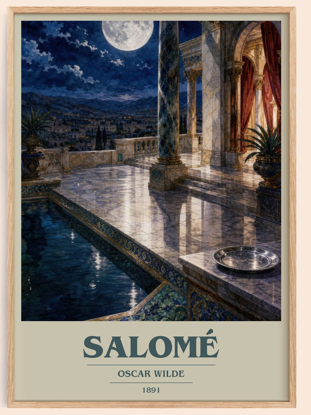 Salomé Book Cover Poster by Oscar Wilde