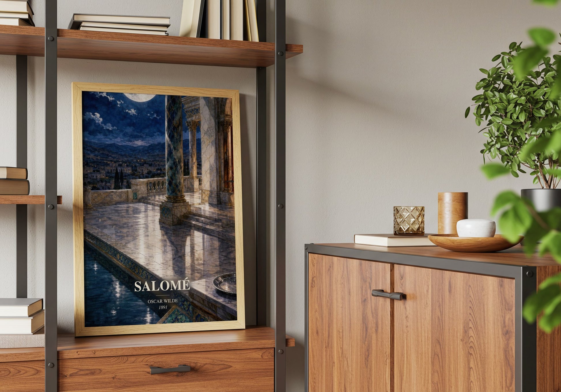 Salomé book watercolour illustration paper finish options – matte satin gloss