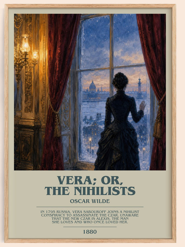 Vera; Or, The Nihilists Bookish Wall Art by Oscar Wilde