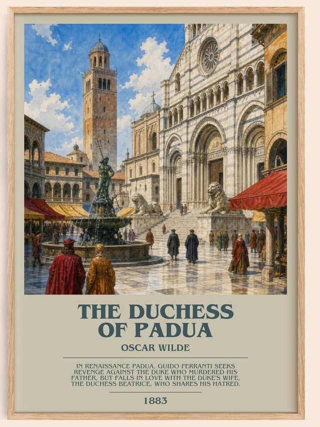 The Duchess Of Padua Bookish Wall Art by Oscar Wilde