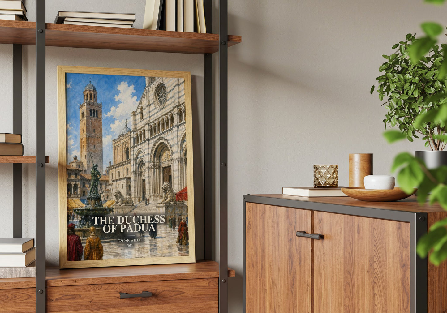 The Duchess Of Padua book watercolour illustration paper finish options – matte satin gloss