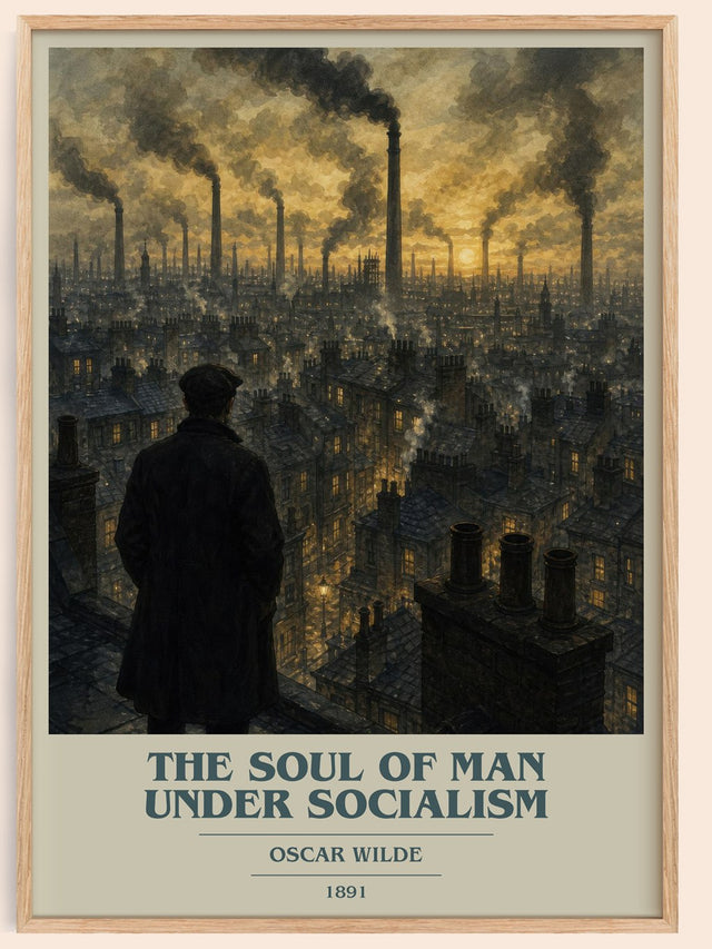 The Soul Of Man Under Socialism Book Cover Poster by Oscar Wilde