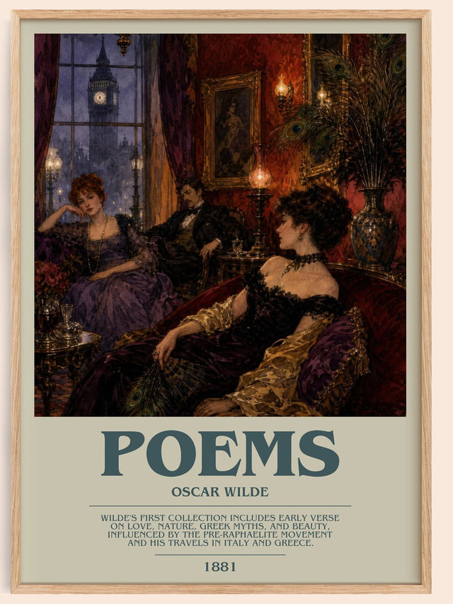 Poems Bookish Wall Art by Oscar Wilde