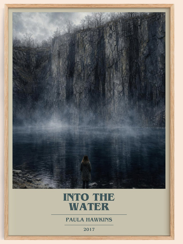 Into The Water Book Cover Poster by Paula Hawkins