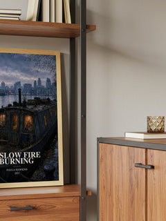 A Slow Fire Burning book watercolour illustration paper finish options – matte satin gloss