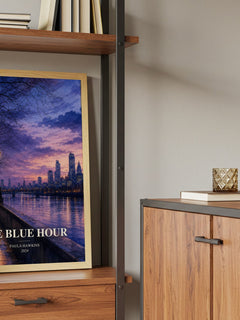 The Blue Hour book watercolour illustration paper finish options – matte satin gloss