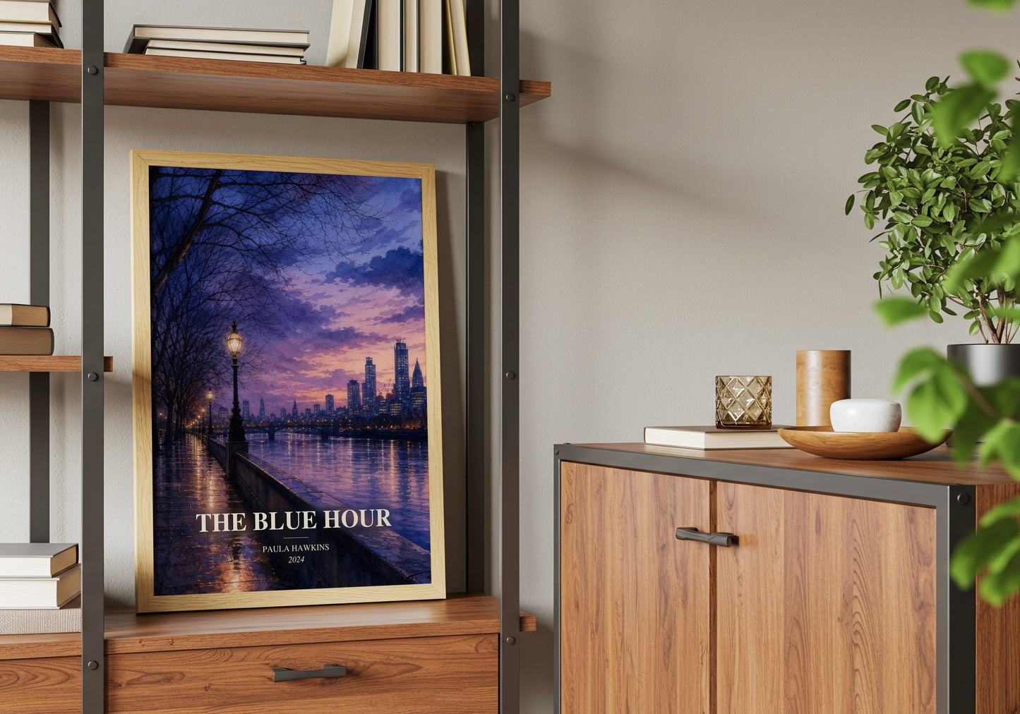 The Blue Hour book watercolour illustration paper finish options – matte satin gloss
